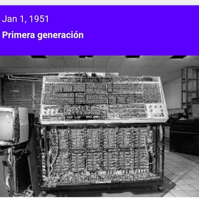 Timeline: Generacion de las computadoras