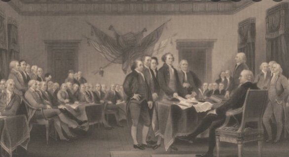The Declaration of Independence is signed