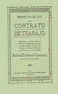 Proyecto Ley del Contrato de Trabajo 1915.