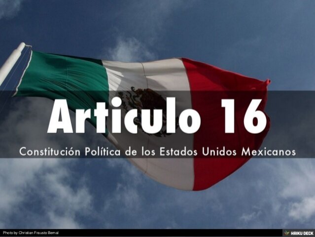 México, reforma Art. 16 de la Constitución Política, derechos ARCO
