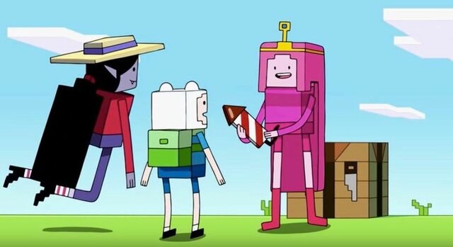Minecraft crosses over with Adventure Time