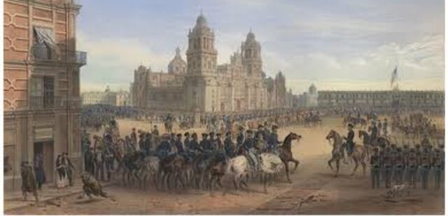 The frenchmen invaded Mexico