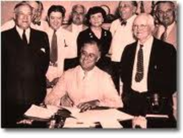 F.D.R. 's "New Deal" propses educational reforms as well as social and economic