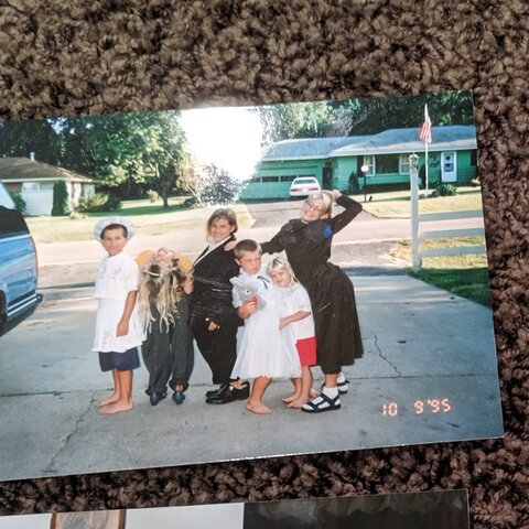 Childhood growing up with next-door neighbors