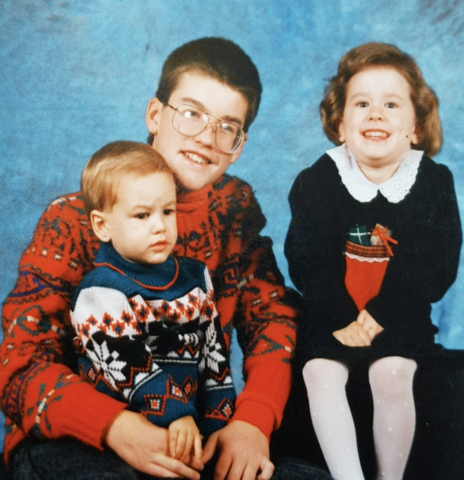 Move to Davenport, Iowa and brother born