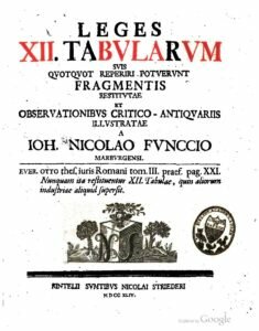 Ley de las XII Tablas,