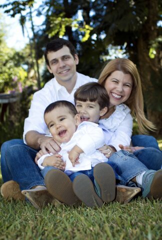 Era só alegria, mas mamãe sempre quis ter uma família grande…
