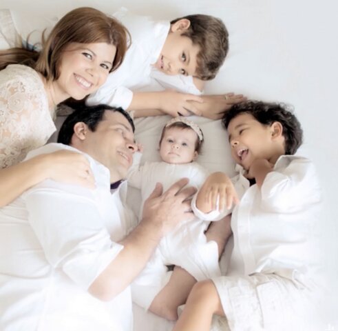 Agora sim a família estava completa!