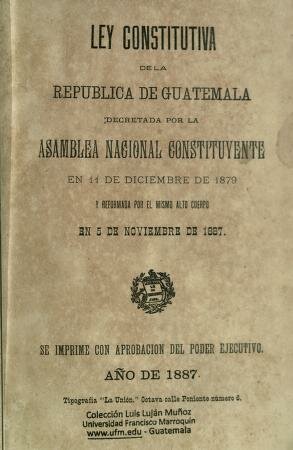 Ley Constitutiva de la República de GUATEMALA (1879)