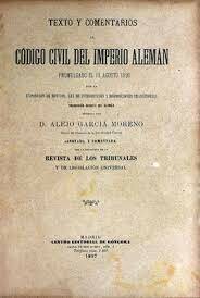 Código  Civil Alemania 1900