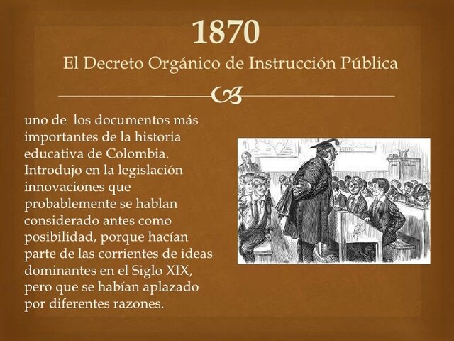1870 Reforma de la educación
