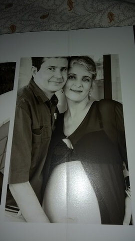 Eu na barriga da minha mãe