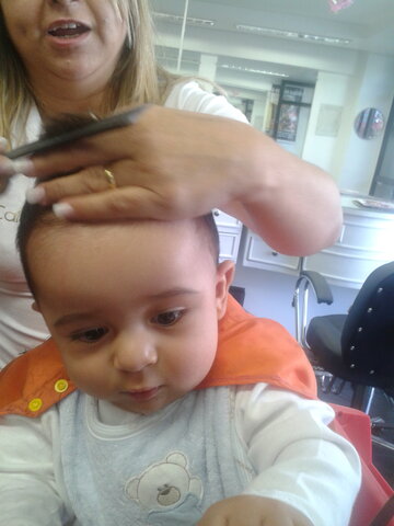 Meu primeiro corte de cabelo