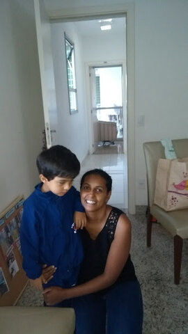 Ajudante da minha mãe que cuida de mim também (Ana).