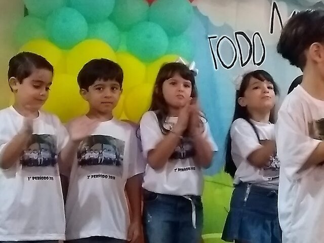 Formatura no infantil - Escola Algodão doce
