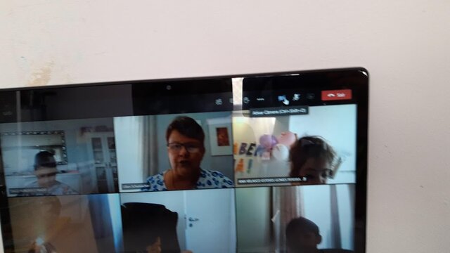 Primeira Aula on line no Marista