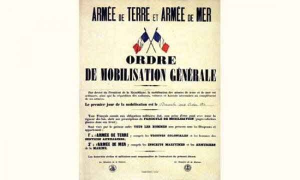 Début de la Première Guerre mondiale