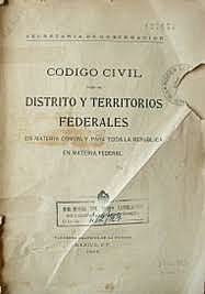 Código Civil de 1884 para el Distrito y Territorios Federales
