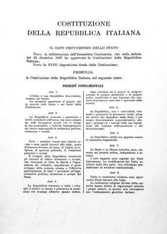 Constitución de la República Italiana