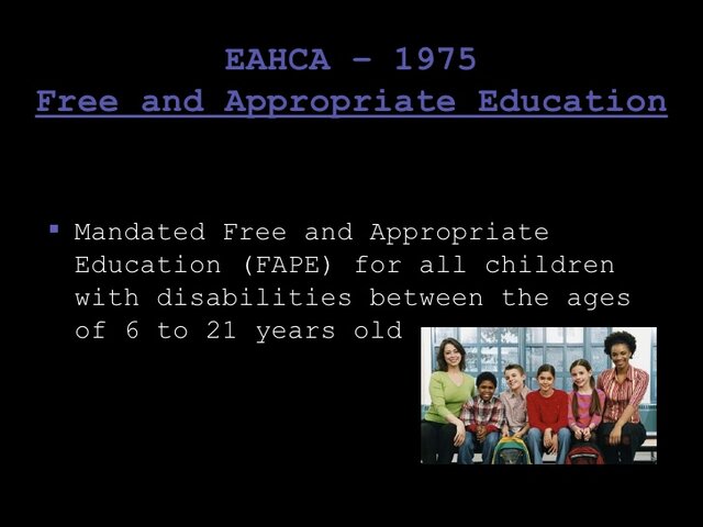 Individuals with Disabilities Education Act 1975