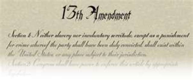 Thirteenth Amendment Passed