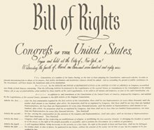 La Carta de Derechos de la Constitución Federal de los Estados Unidos de América de 1791