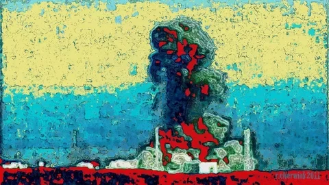 Нападение мега-кайдзю "Мушигами" на АЭС Фукусимы