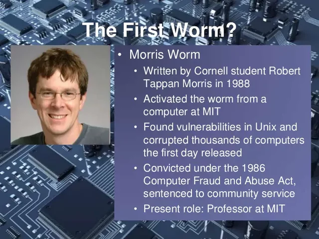 Morris Worm (first worm)