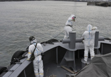 material radiactivo en el mar de Japón.