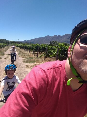 Eu andando de bicicleta