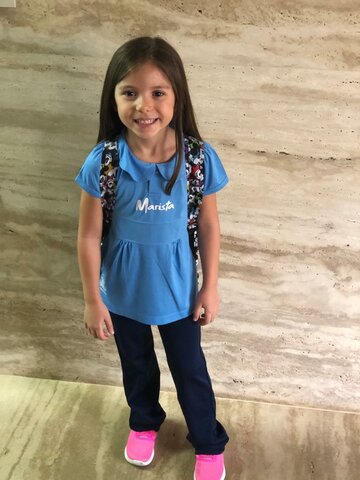 Meu primeiro dia no Colégio Marista!