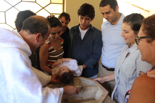 Fui batizada ainda bem novinha!