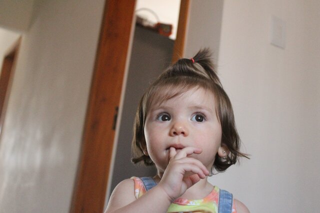 Aprendi a andar com apenas um aninho.