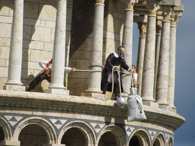 Galileo demuestra que todos los objetos caen a la misma velocidad