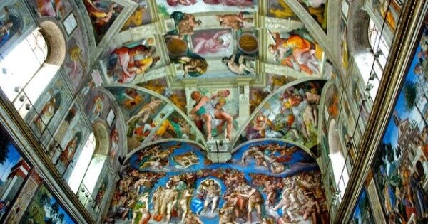 Se comienza a pintar el techo de la Capilla Sixtina