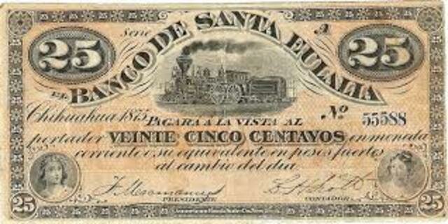 Banco de Santa Eulalia y Banco de Hidalgo.