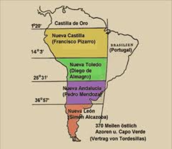 El rey creó tres nuevas goberrnaciones en America del Sur