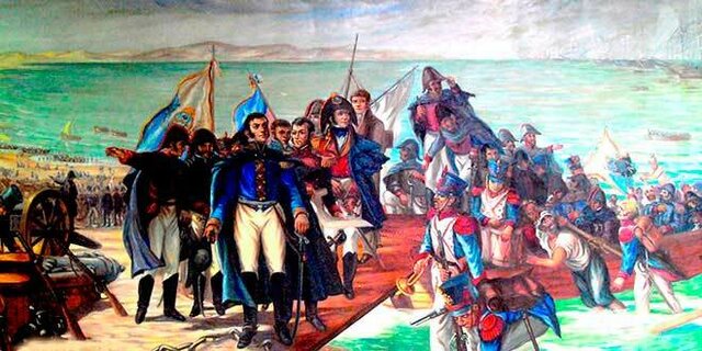 Llegada de San Martin al Perú