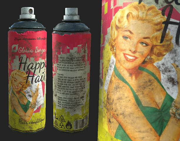 The idea of hair spray!