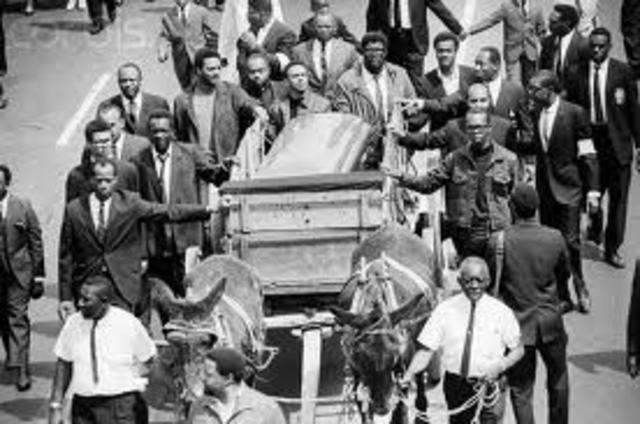Martin L. King's funeral.
