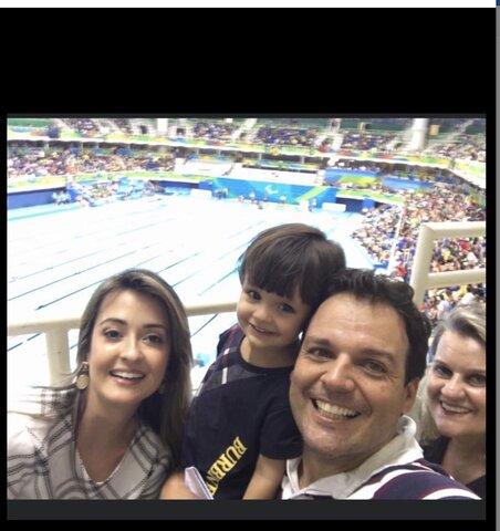 Nas paraolimpiadas no Rio de Janeiro