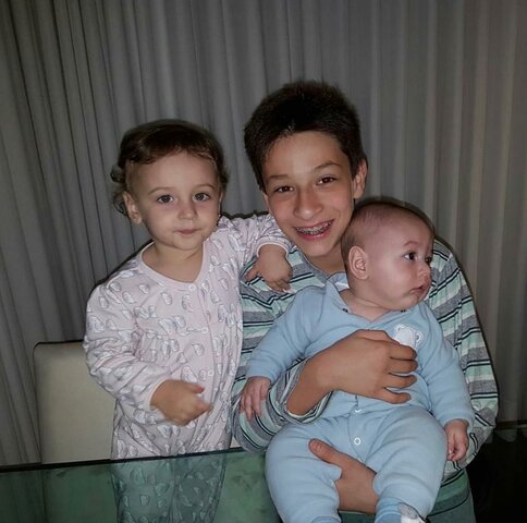 Nasceu o meu irmão Gabriel
