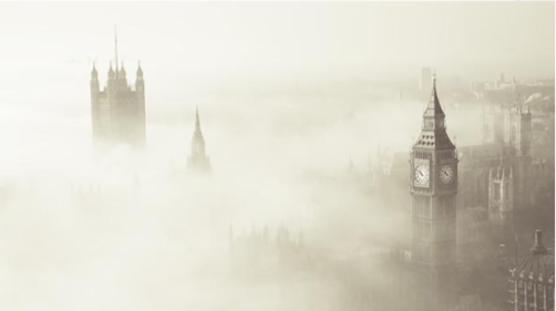 Niebla asesina de Londres. Inglaterra.