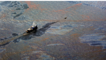 Derrame de crudo en el golfo de México. México.