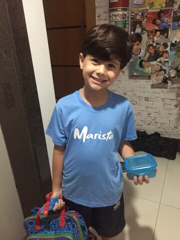 Saindo para minha nova escola!!