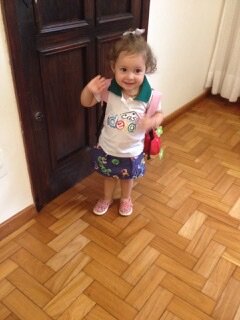 Fui para minha primeira escola