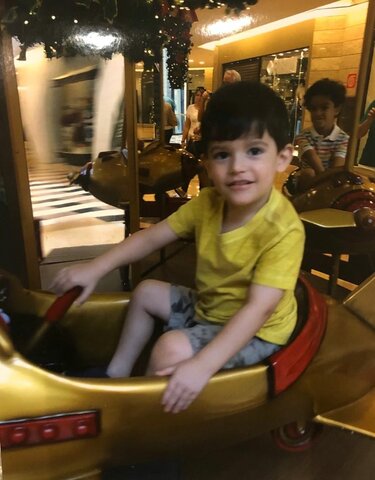 Andei de carrosel no natal