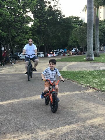 Aprendi a andar de bicicleta sem rodinha