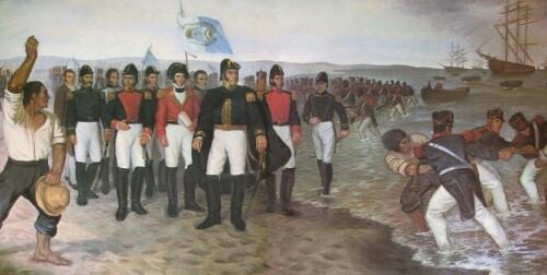 José de San Martín llega al Perú
