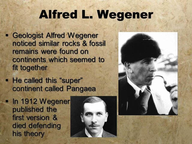 ALFRED WEGENER.- PANGEA